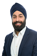 A headshot of Harminder Gill