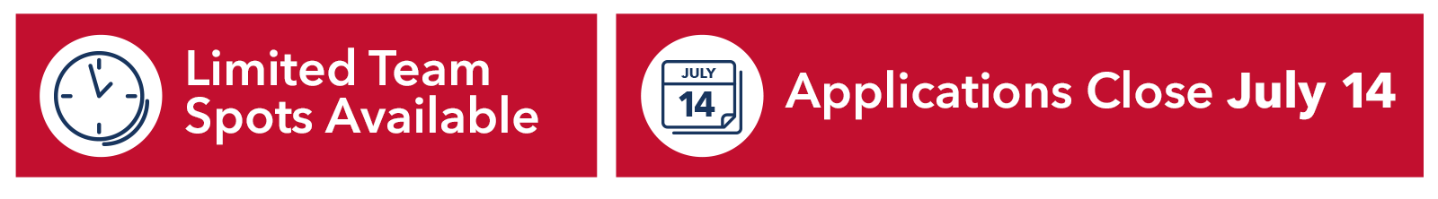 Applications close July 14, 2026