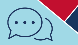 An icon with a speech bubble