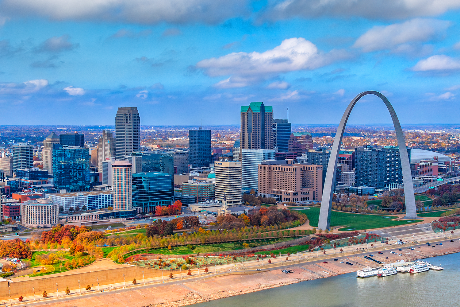 The skyline of St Louis