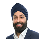 A headshot of Harminder Gill